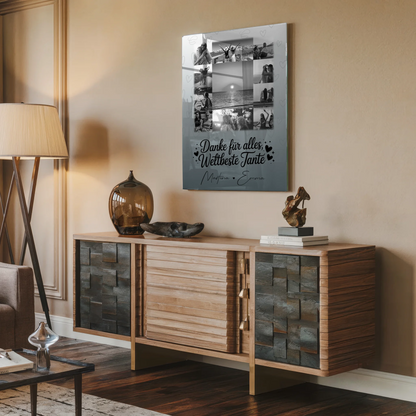 Acrylglas Mit Foto 11 Fotos Beste Nichte Danke Für Alles Schwarz-Weiß