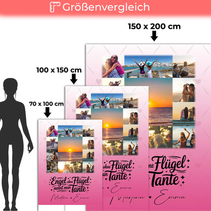 Personalisierte Decke Mit Namen 11 Fotos Bruder ist ein Engel Geschenk für Bruder 5