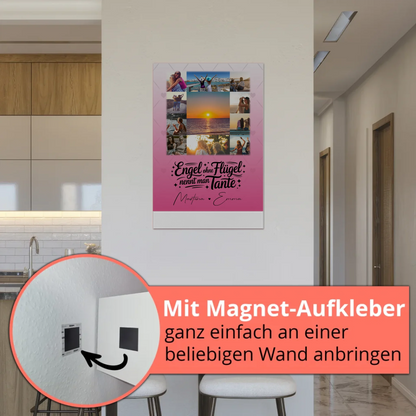 Personalisierbares Magnetposter Fotoboard mit 11 Fotos Bruder ist ein Engel Geschenk 5
