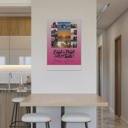 Personalisierbares Magnetposter Fotoboard mit 11 Fotos Bruder ist ein Engel Geschenk 2