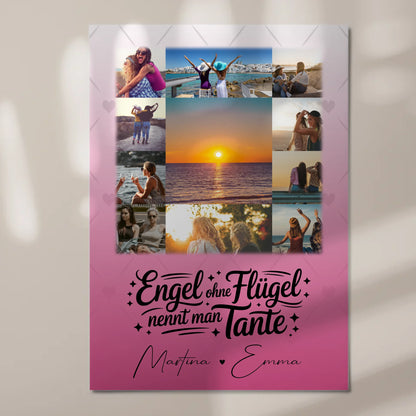 Personalisierbares Magnetposter Fotoboard mit 11 Fotos Bruder ist ein Engel Geschenk 7