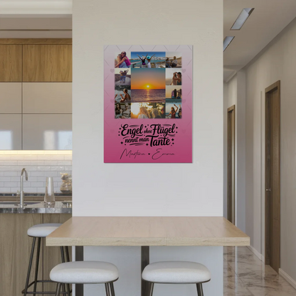 Personalisierbares Magnetposter Fotoboard mit 11 Fotos Bruder ist ein Engel Geschenk