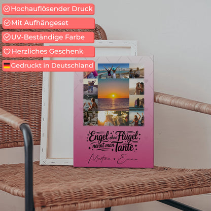 Personalisierte Fotocollage Großes Bild aus Vielen Kleinen mit 11 Fotos Bruder ist ein Engel 5