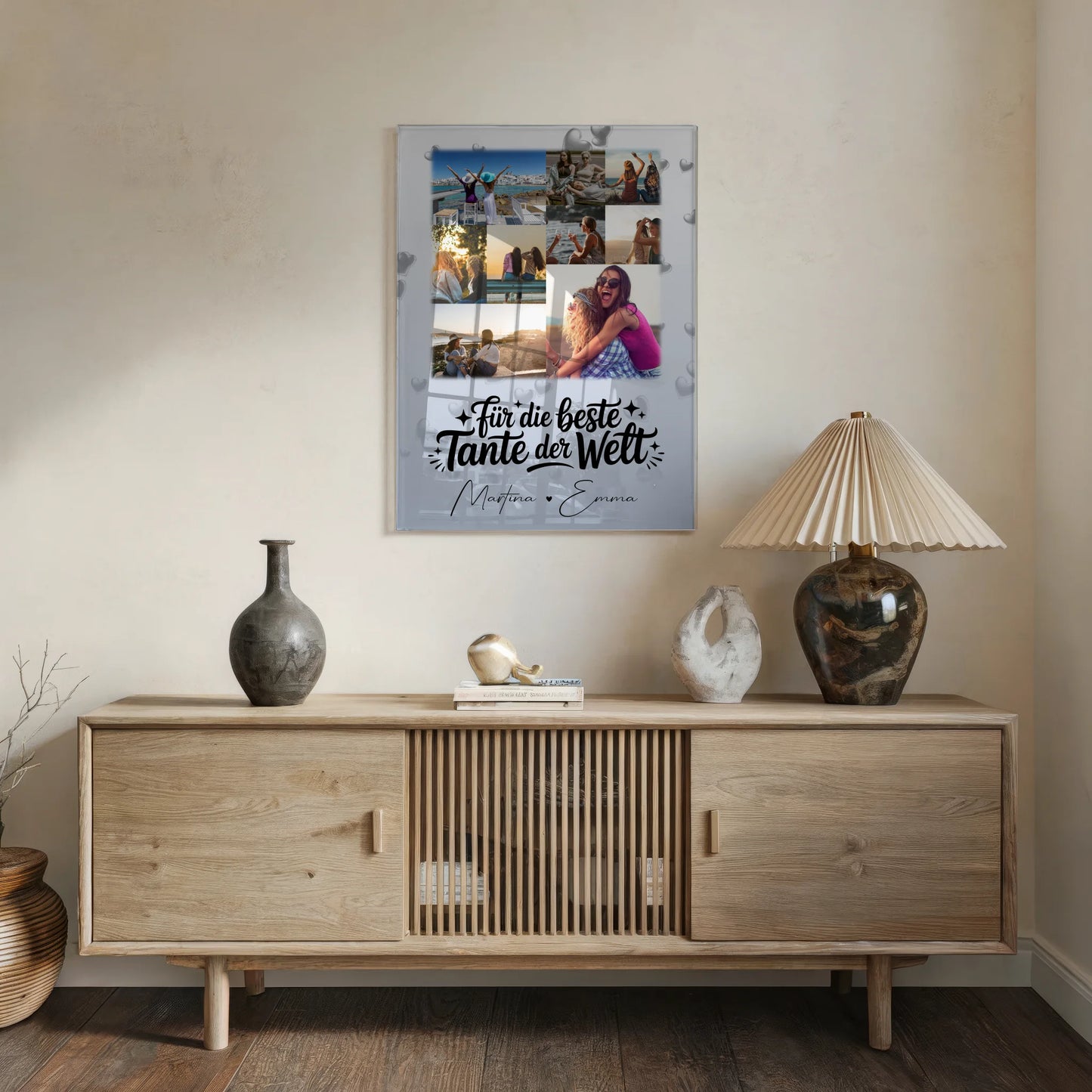 Personalisierte Geschenke für die beste Tante der Welt mit 9 Fotos auf Foto Acrylglas