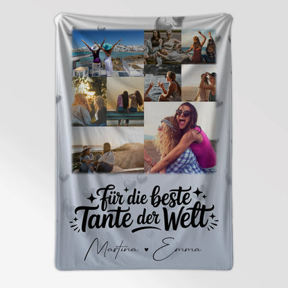 Personalisierte Decke Mit Namen 9 Fotos Für die beste Tante der Welt 7