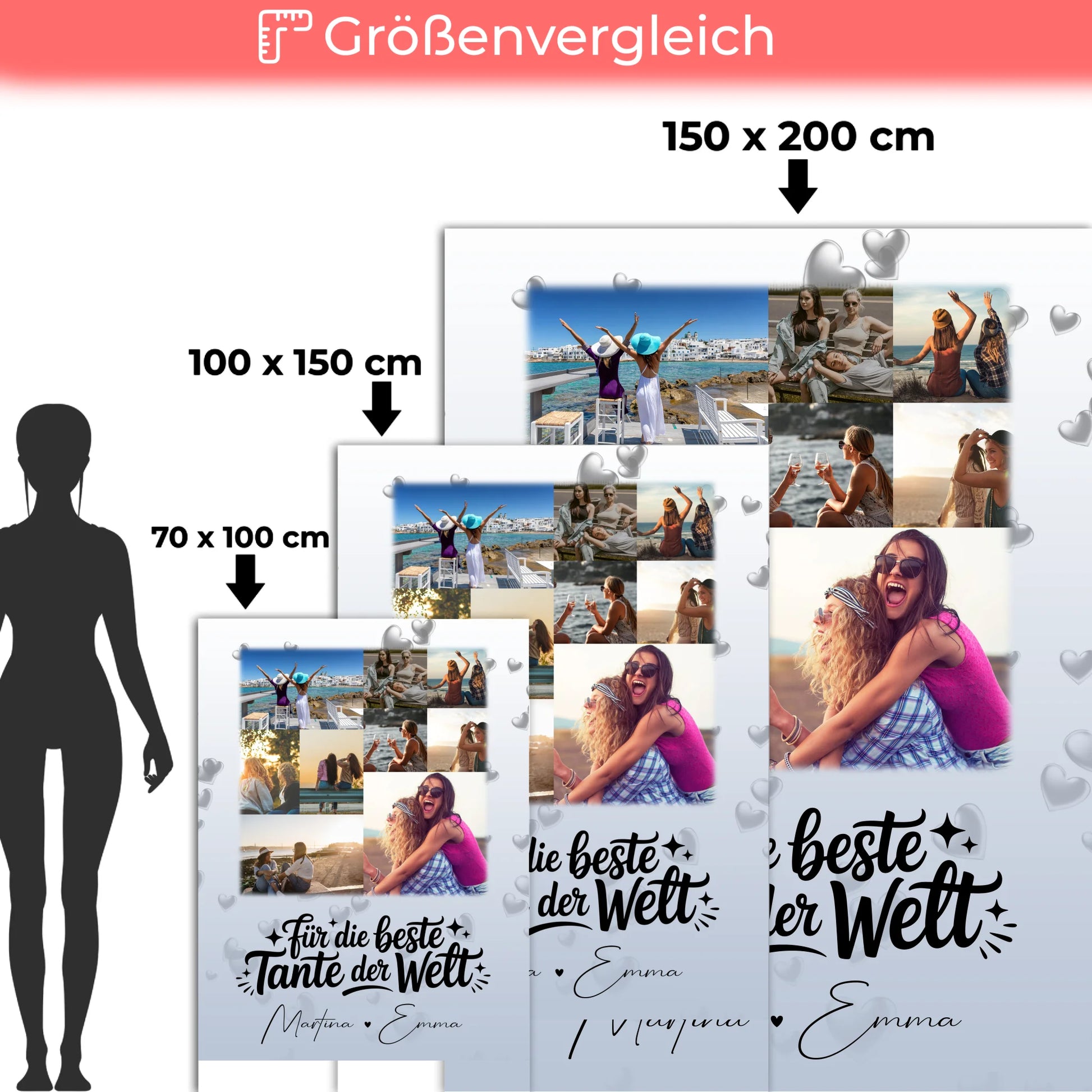 Personalisierte Decke Mit Namen 9 Fotos Für die beste Tante der Welt 5