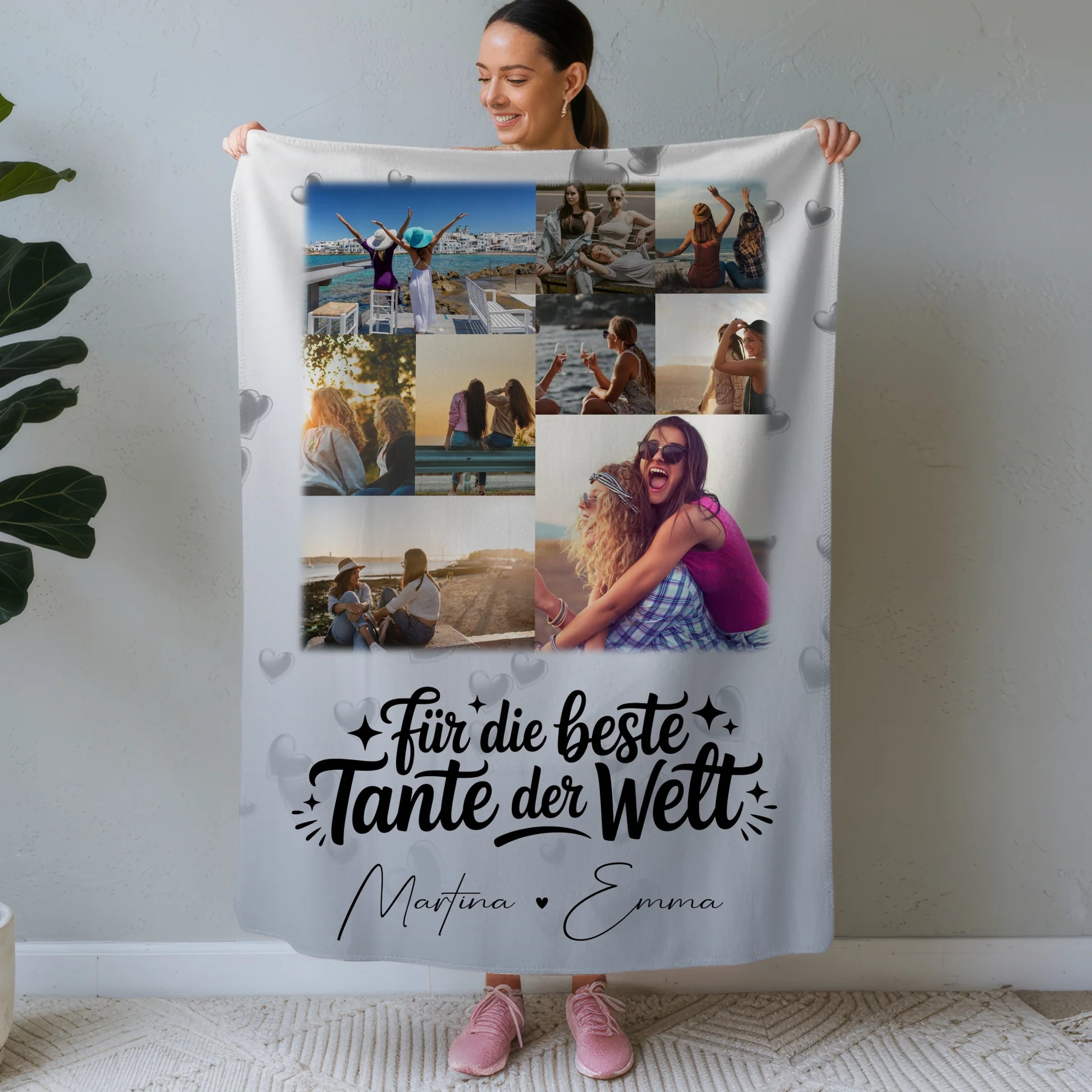 Personalisierte Decke Mit Namen 9 Fotos Für die beste Tante der Welt 1