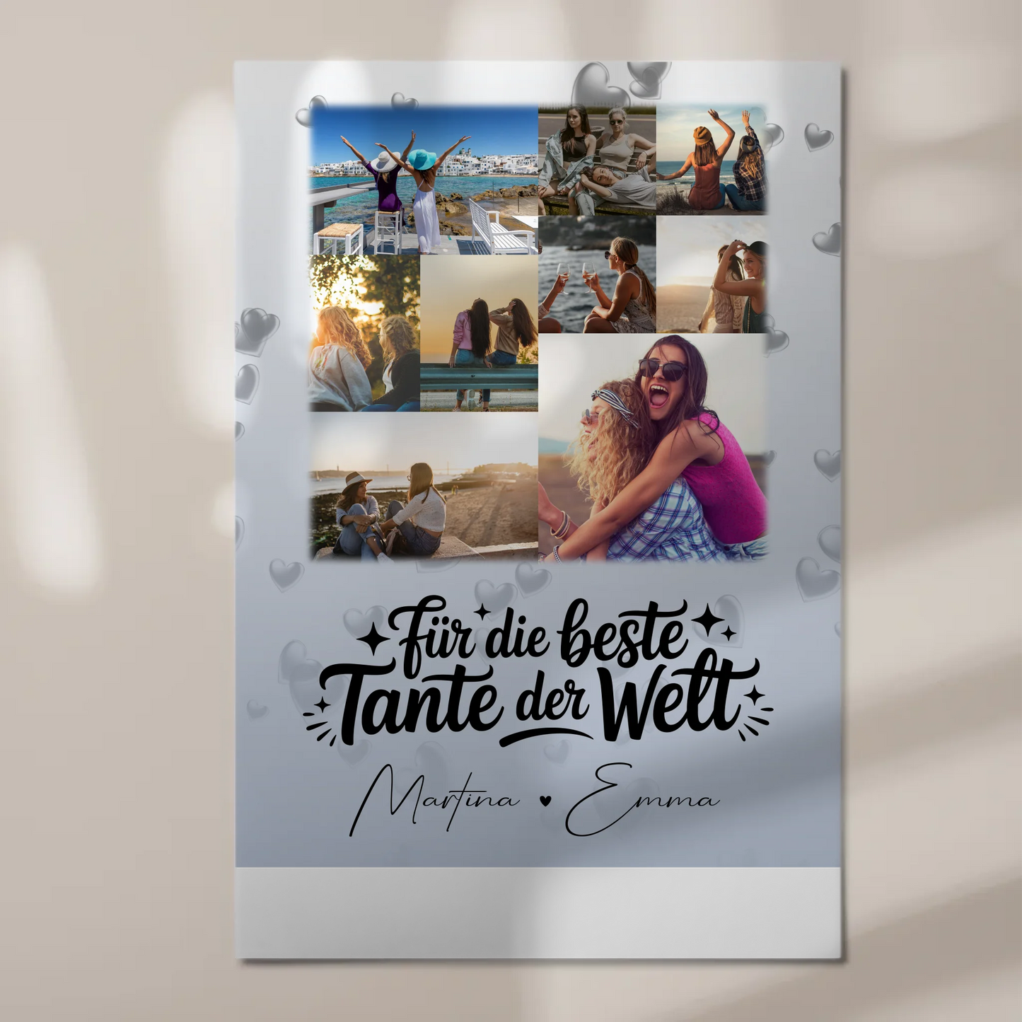 Personalisierte Magnetposter Fotoboard mit 9 Fotos – Das perfekte Geschenk für die beste Tante der Welt 1