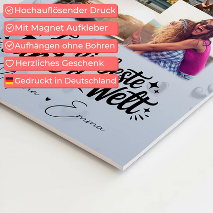 Personalisierte Magnetposter Fotoboard mit 9 Fotos – Das perfekte Geschenk für die beste Tante der Welt 10