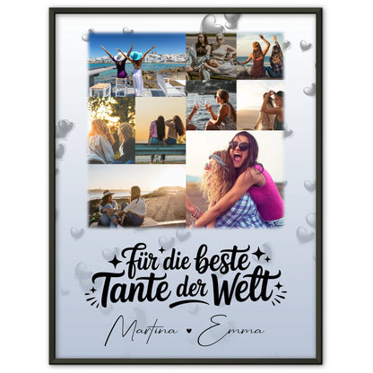 Fotocollage Großes Bild Aus Vielen Kleinen 9 Fotos Für Die Beste Tante Der Welt