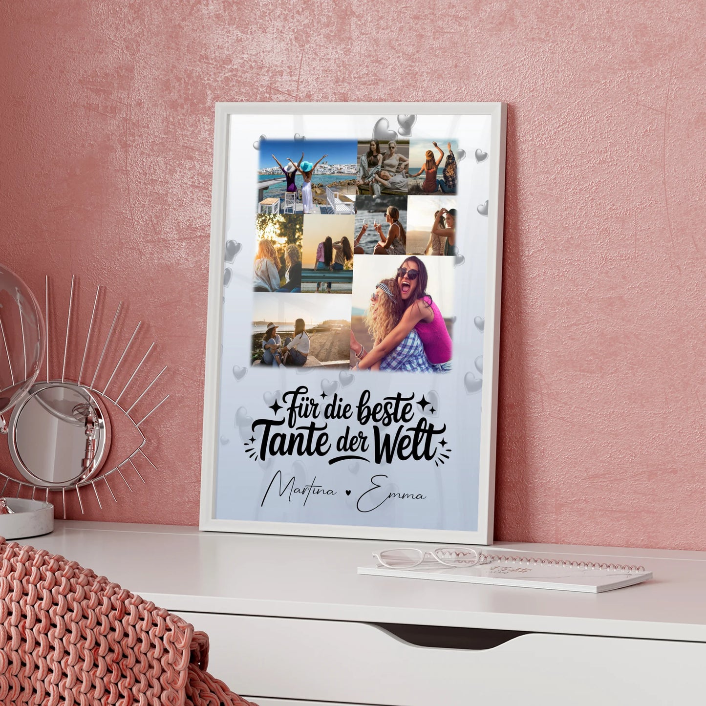 Fotocollage Großes Bild Aus Vielen Kleinen 9 Fotos Für Die Beste Tante Der Welt