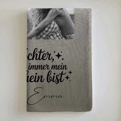 Personalisierte Kuscheldecke Mit Namen 9 Fotos Danke Mein Sonnenschein Schwarz-Weiß 6