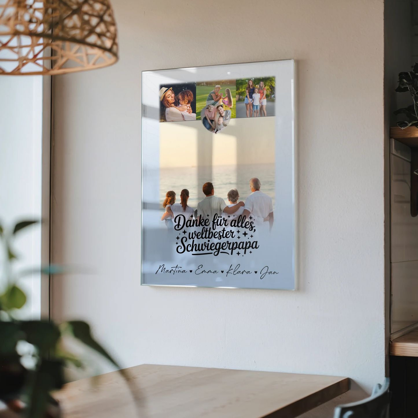 Acrylglas Mit Foto 4 Fotos und 1 Kleines Herz Foto Beste Nichte Danke für Alles