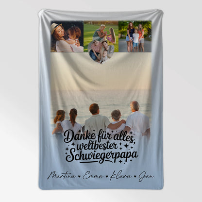 Kuscheldecke Mit Namen Und Motiv 4 Fotos Und 1 Kleines Herz Foto Beste Nichte Danke Für Alles 7