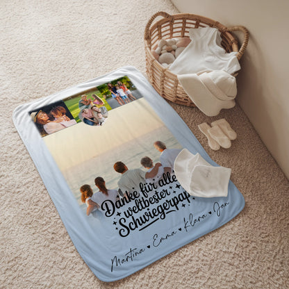 Kuscheldecke Mit Namen Und Motiv 4 Fotos Und 1 Kleines Herz Foto Beste Nichte Danke Für Alles 2