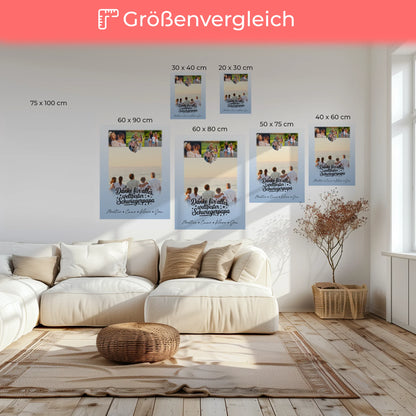 Leinwand Bild mit 4 Fotos und 1 Kleines Herz Foto für Beste Nichte danke für alles 6