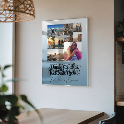 Acrylglas Mit Foto 9 Fotos Beste Nichte Danke Für Alles personalisiertes Geschenk