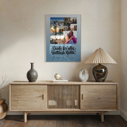 Acrylglas Mit Foto 9 Fotos Beste Nichte Danke Für Alles personalisiertes Geschenk