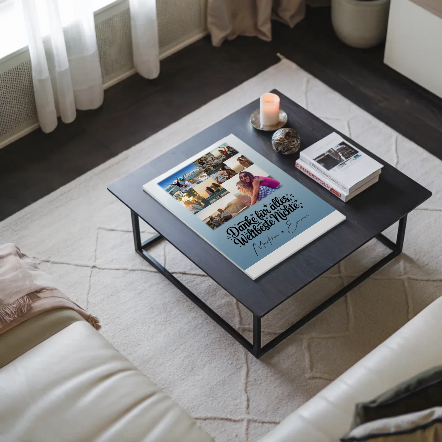 Fotoboard Poster Magnetisch mit 9 Fotos Beste Nichte Danke für Alles 3