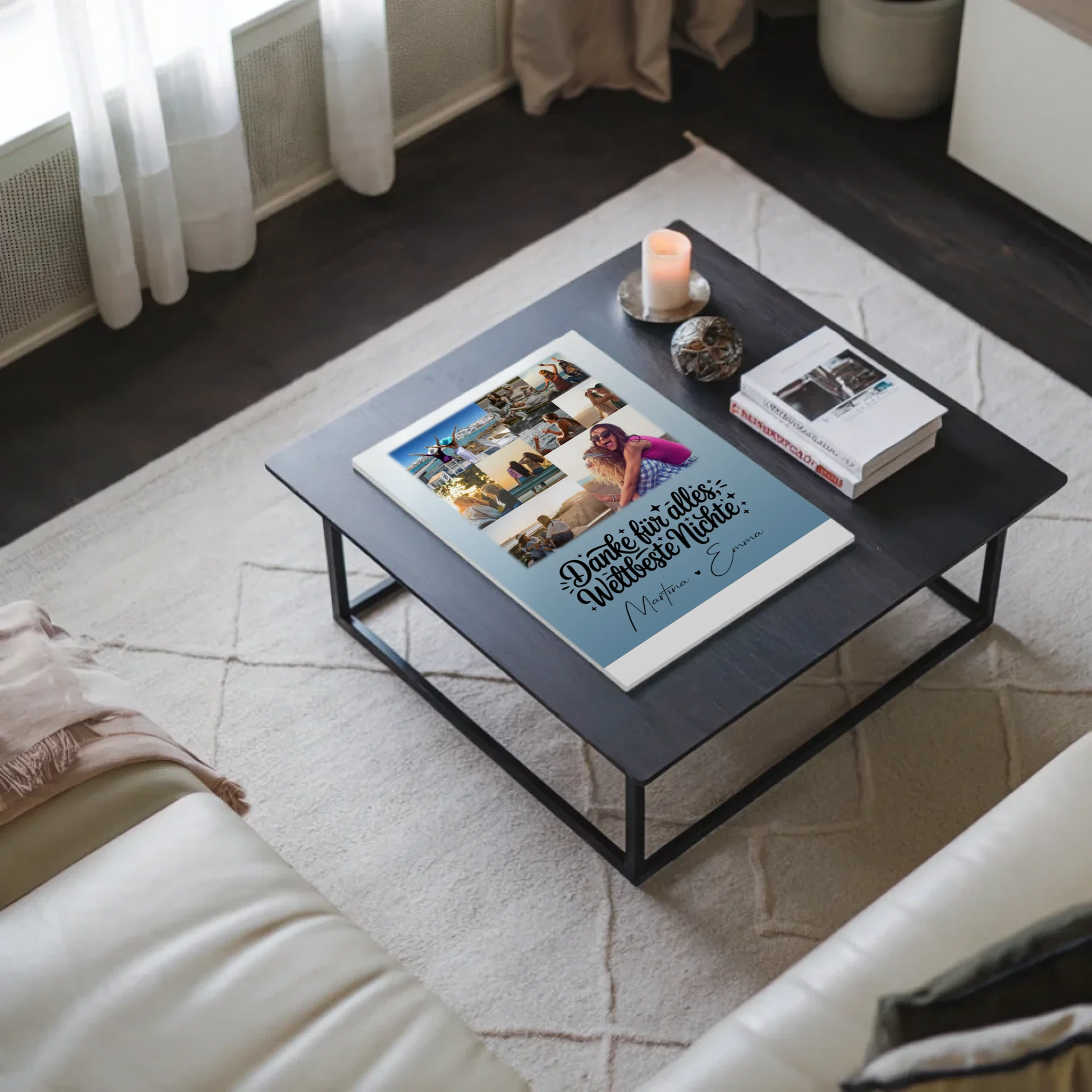 Fotoboard Poster Magnetisch mit 9 Fotos Beste Nichte Danke für Alles 3