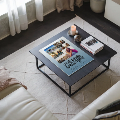 Fotoboard Poster Magnetisch mit 9 Fotos Beste Nichte Danke für Alles