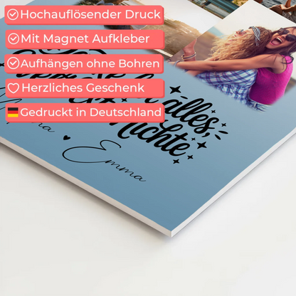 Fotoboard Poster Magnetisch mit 9 Fotos Beste Nichte Danke für Alles 10