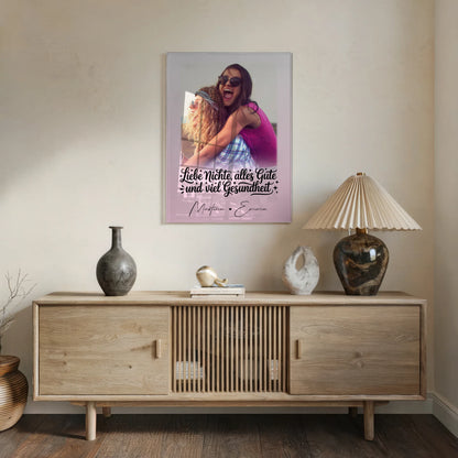 Personalisierte Foto Acrylglas Collage mit 1 Foto für Alles Liebe Gesundheit Nichte Geschenk