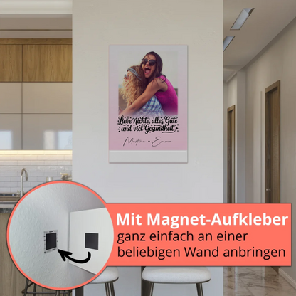 Personalisierter Magnet Poster mit 1 Foto Alles Liebe Gesundheit Nichte Geschenk 5