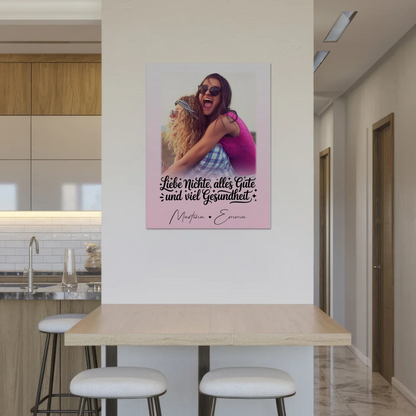 Personalisierter Magnet Poster mit 1 Foto Alles Liebe Gesundheit Nichte Geschenk 8