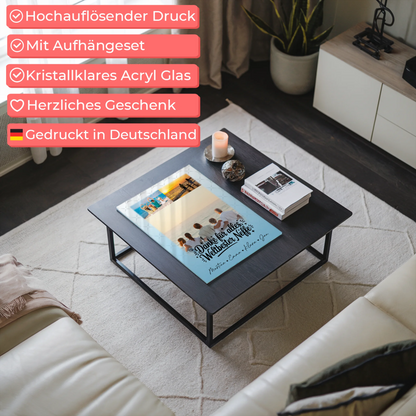 Acrylglas Mit Foto 3 Fotos Beste Nichte Danke Für Alles personalisiertes Geschenk