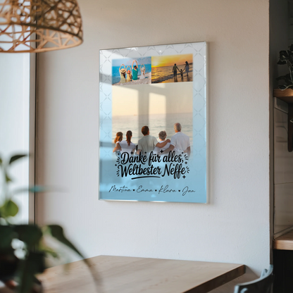 Acrylglas Mit Foto 3 Fotos Beste Nichte Danke Für Alles personalisiertes Geschenk