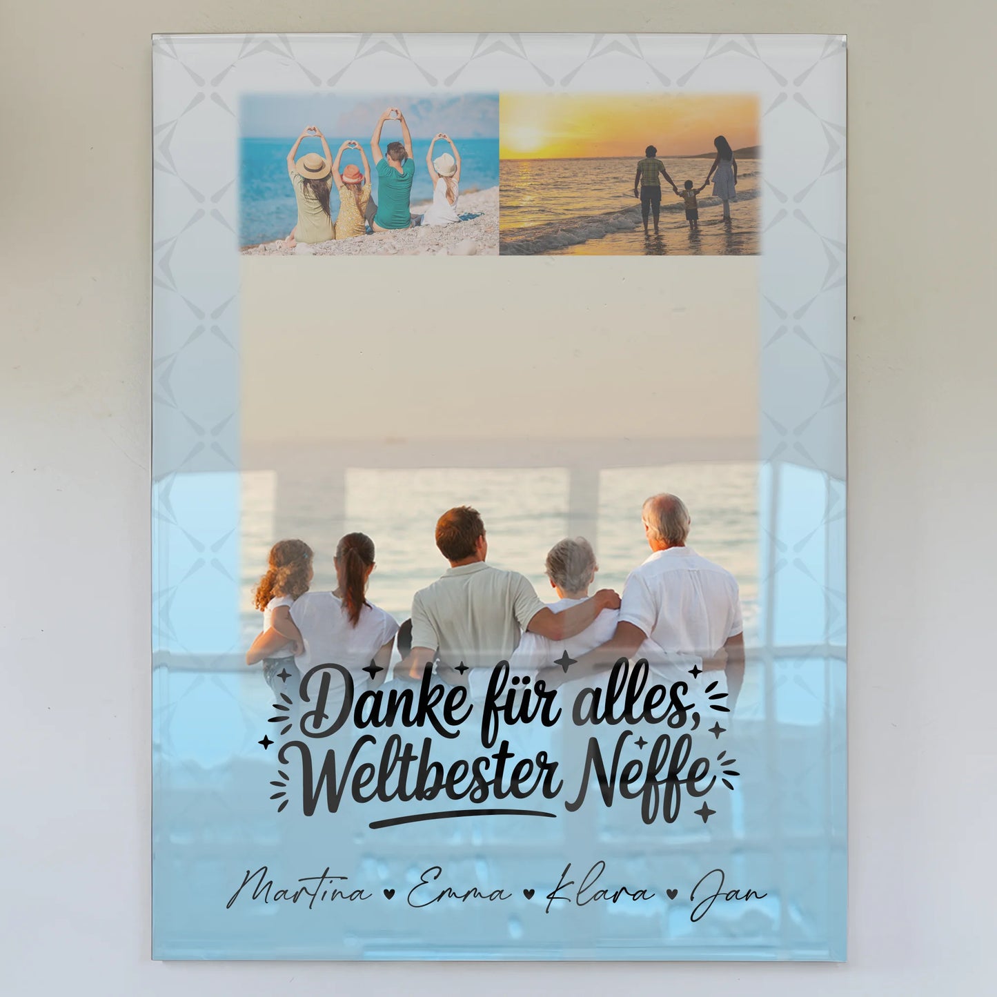 Acrylglas Mit Foto 3 Fotos Beste Nichte Danke Für Alles personalisiertes Geschenk