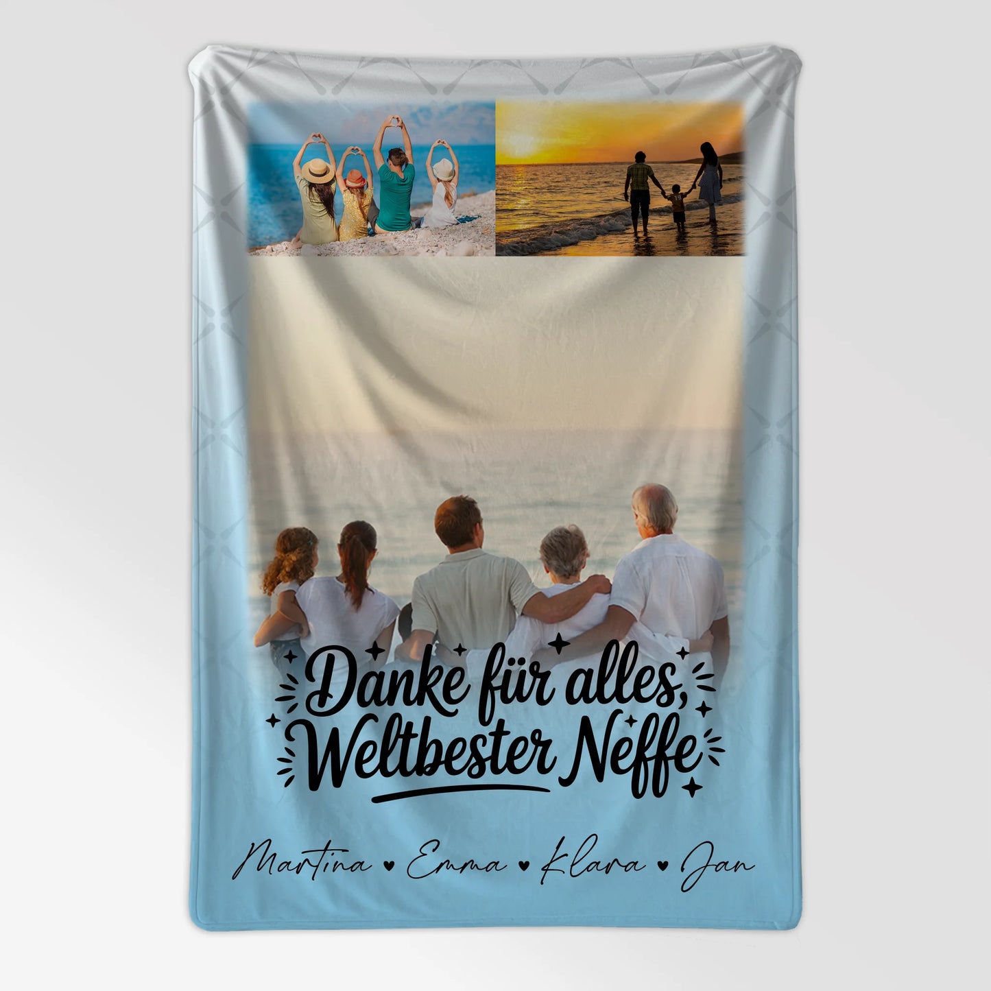 Personalisierte Kuscheldecke Mit Namen 3 Fotos Beste Nichte Danke Für Alles 7