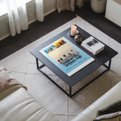 Personalisierte Fotoboard Magnet Wandbild mit 3 Fotos für die beste Nichte danke für alles 3