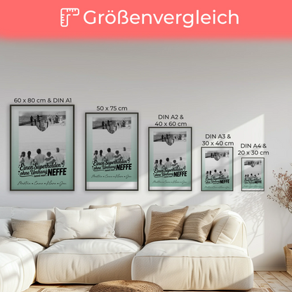Foto Collage Poster Erstellen mit 3 Fotos und Herz Motiv Bruder ist mein Held Schwarz-Weiß