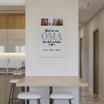 Oma Plakat Fotocollage Oma Glück Ist eine Oma Wie Dich Zu Haben personalisiertes Geschenk Poster