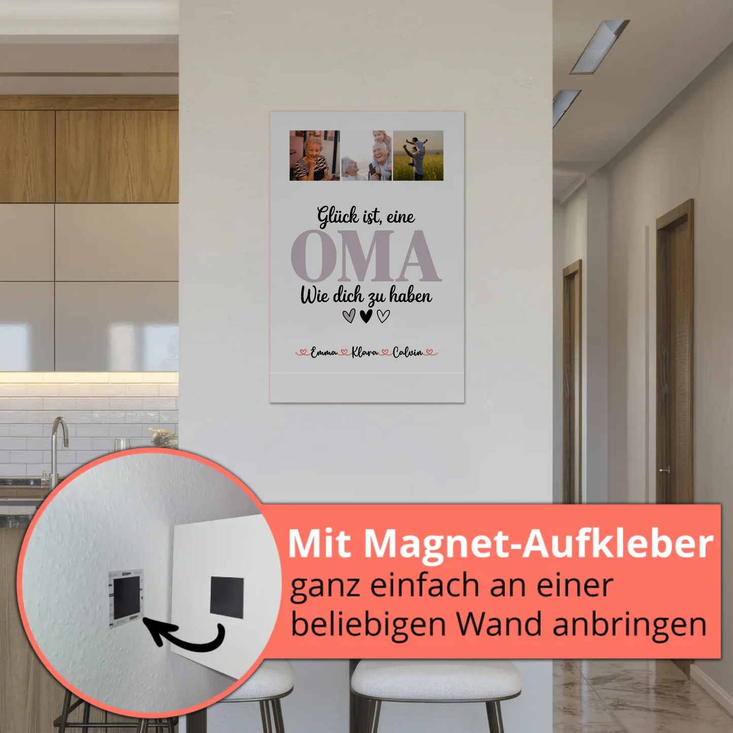 Oma Plakat Fotocollage Oma Glück Ist eine Oma Wie Dich Zu Haben personalisiertes Geschenk Poster