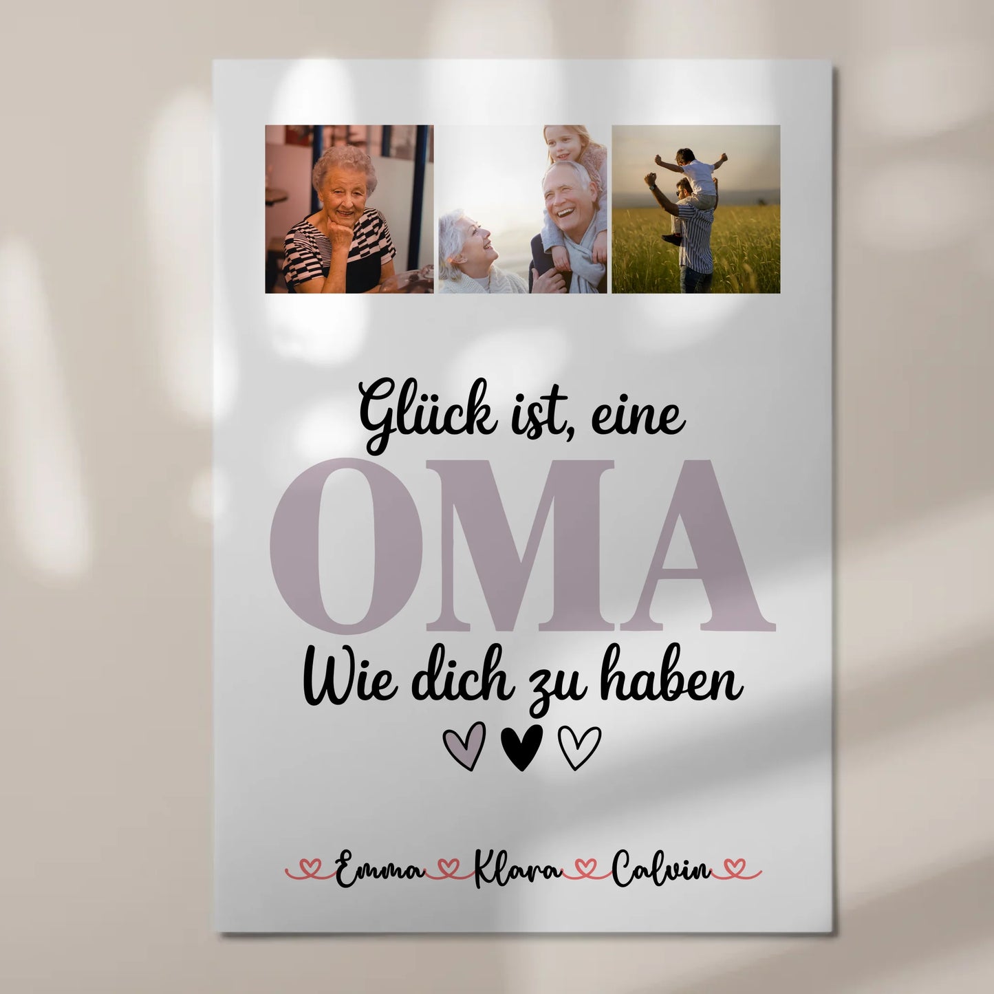 Personalisierte Oma Plakat Fotocollage Oma Glück Ist eine Oma Wie Dich Zu Haben Geschenk 7