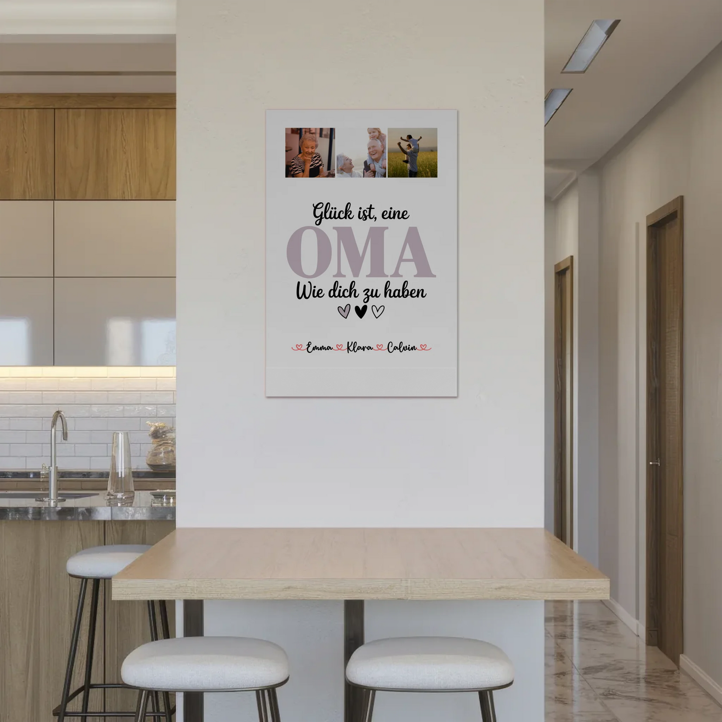 Oma Plakat Fotocollage Oma Glück Ist eine Oma Wie Dich Zu Haben personalisiertes Geschenk Poster