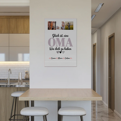 Oma Plakat Fotocollage Oma Glück Ist eine Oma Wie Dich Zu Haben personalisiertes Geschenk Poster