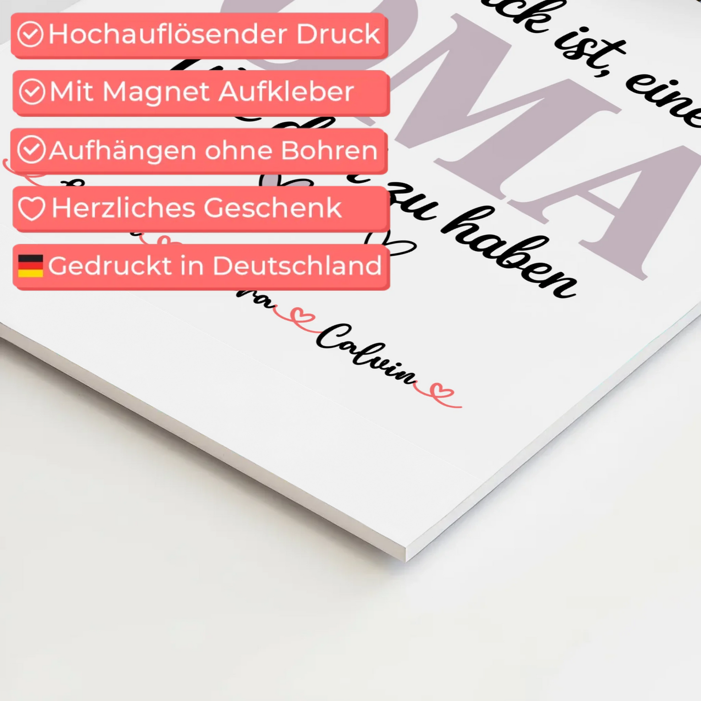 Personalisierte Oma Plakat Fotocollage Oma Glück Ist eine Oma Wie Dich Zu Haben Geschenk 4