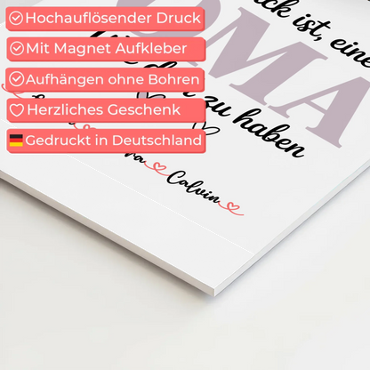 Personalisierte Oma Plakat Fotocollage Oma Glück Ist eine Oma Wie Dich Zu Haben Geschenk 4