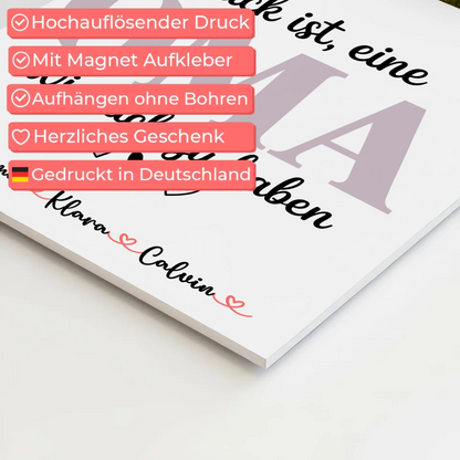 Oma Plakat Fotocollage Oma Glück Ist eine Oma Wie Dich Zu Haben personalisiertes Geschenk Poster