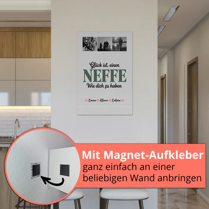 Magnetposter Fotoboard Geschenk Fotocollage Neffe - Glück Ist Einen Neffe Wie Dich Zu Haben 5