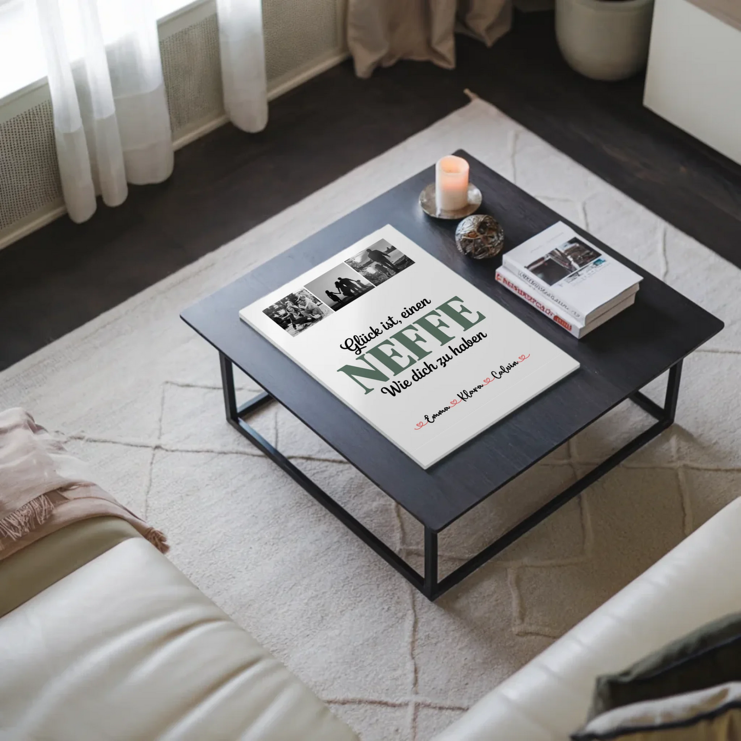 Magnetposter Fotoboard Geschenk Fotocollage Neffe - Glück Ist Einen Neffe Wie Dich Zu Haben 3