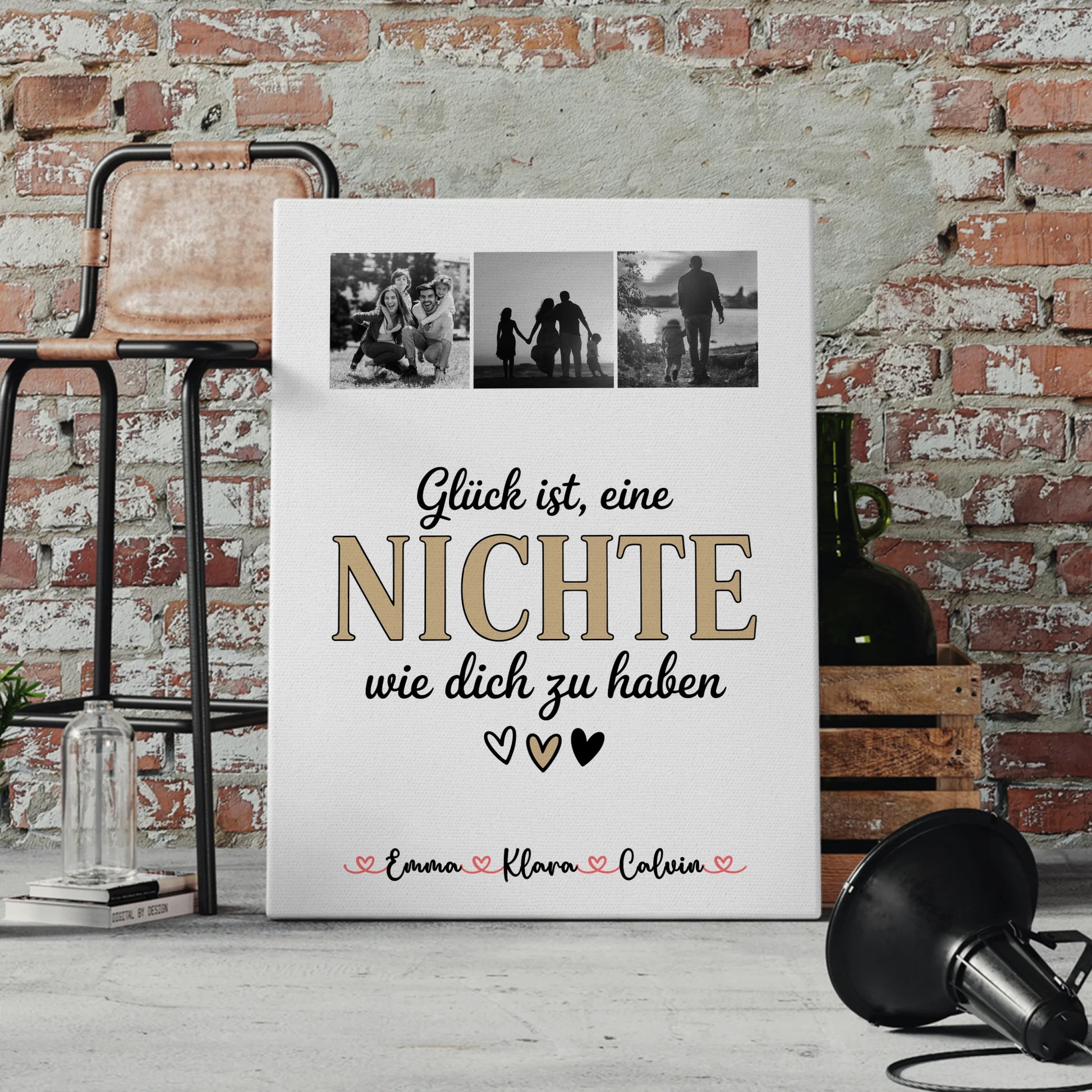 Fotocollage Großes Bild Aus Vielen Kleinen Fotocollage für Nichte Glück Ist eine Nichte Wie Dich Zu Haben 4