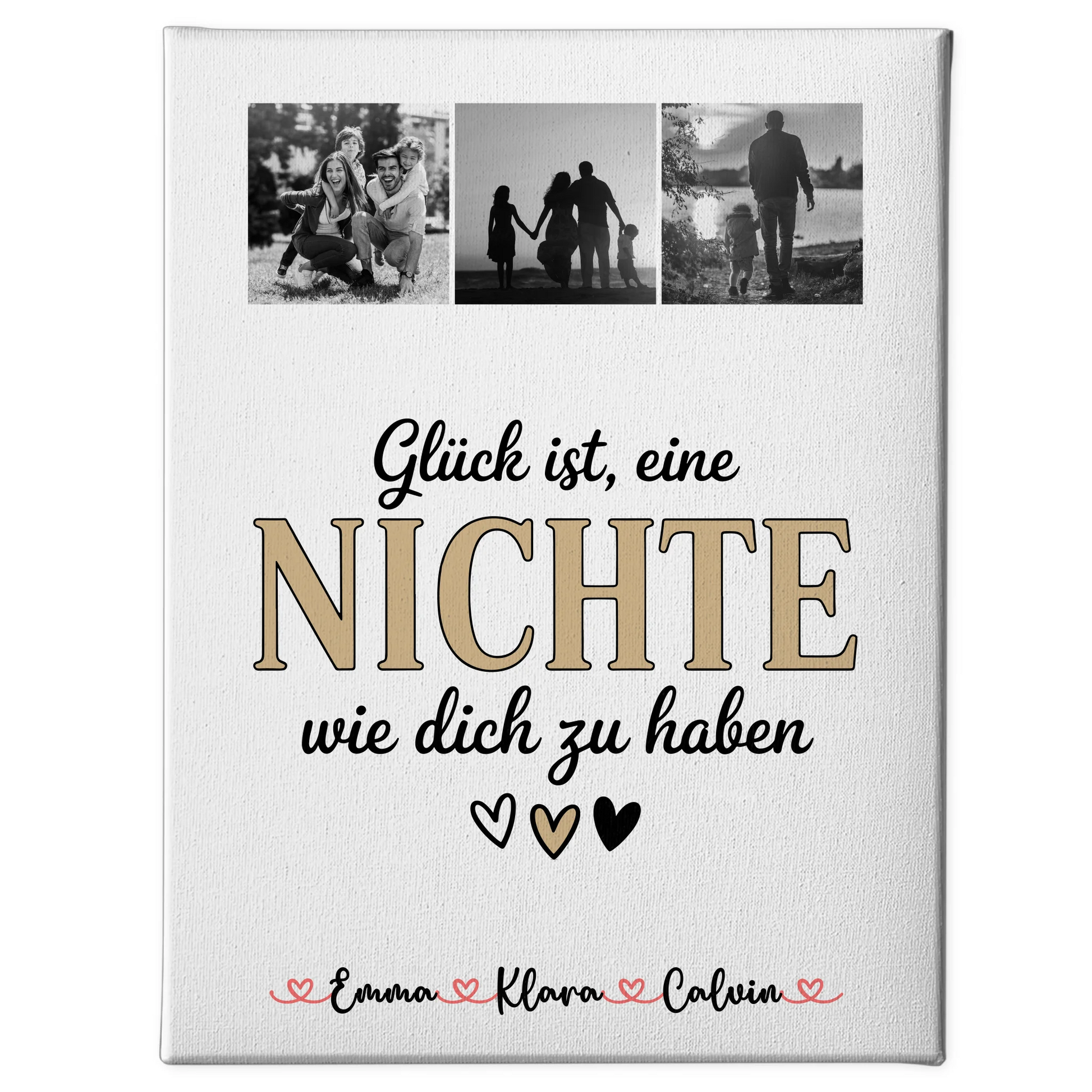 Fotocollage Großes Bild Aus Vielen Kleinen Fotocollage für Nichte Glück Ist eine Nichte Wie Dich Zu Haben 1
