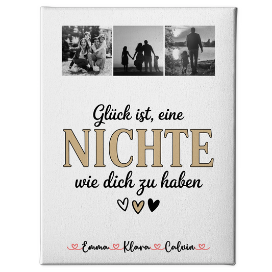 Fotocollage Großes Bild Aus Vielen Kleinen Fotocollage für Nichte Glück Ist eine Nichte Wie Dich Zu Haben 1