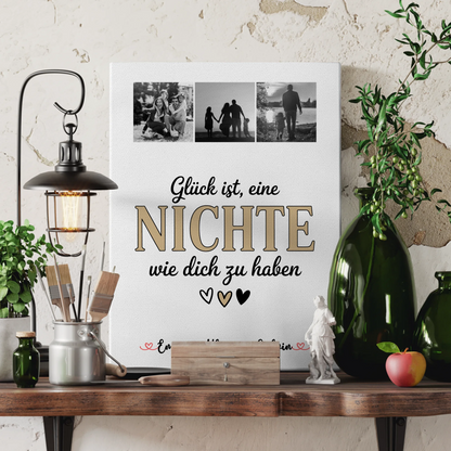 Fotocollage Großes Bild Aus Vielen Kleinen Fotocollage für Nichte Glück Ist eine Nichte Wie Dich Zu Haben 3
