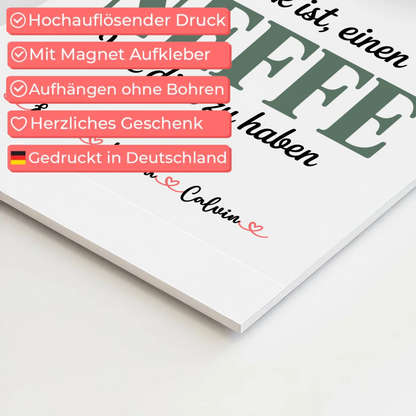 Magnetposter Fotoboard Geschenk - Fotocollage Neffe: Glück ist, einen Neffen wie dich zu haben